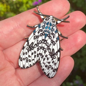 Jätte Leopard Mal Emalj Pin