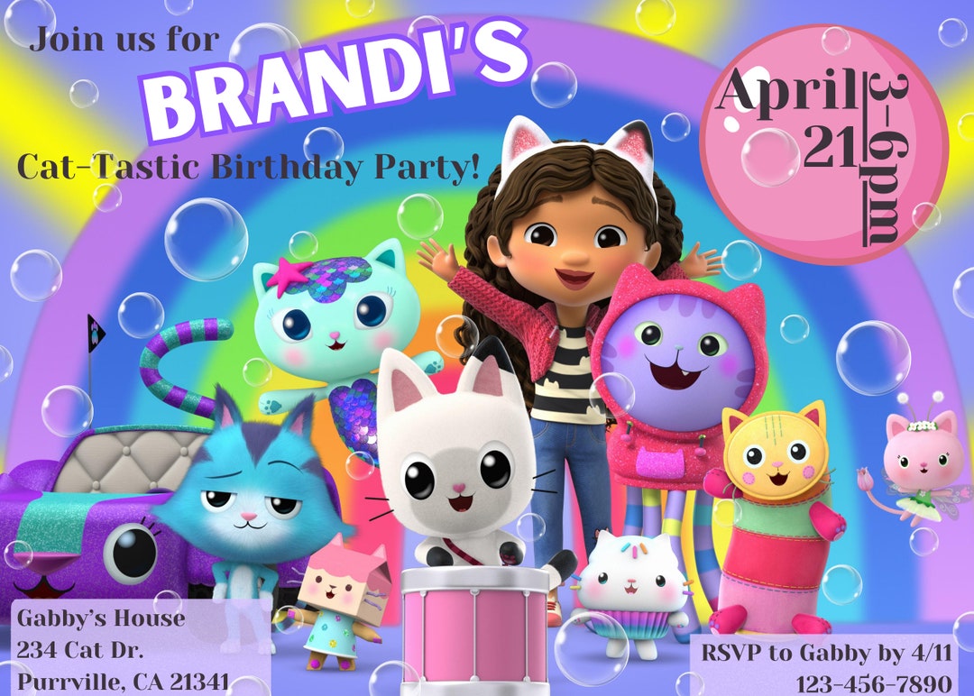 Gabby's Dollhouse Birthday Party 7x5 Etsy