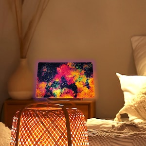 Mandala Leuchtbild, Personalisierte 3D Lampe, Spirituell, Geschenk, Designlampe, Unikat, Buddhistisch, Meditations- und Behandlungsraum