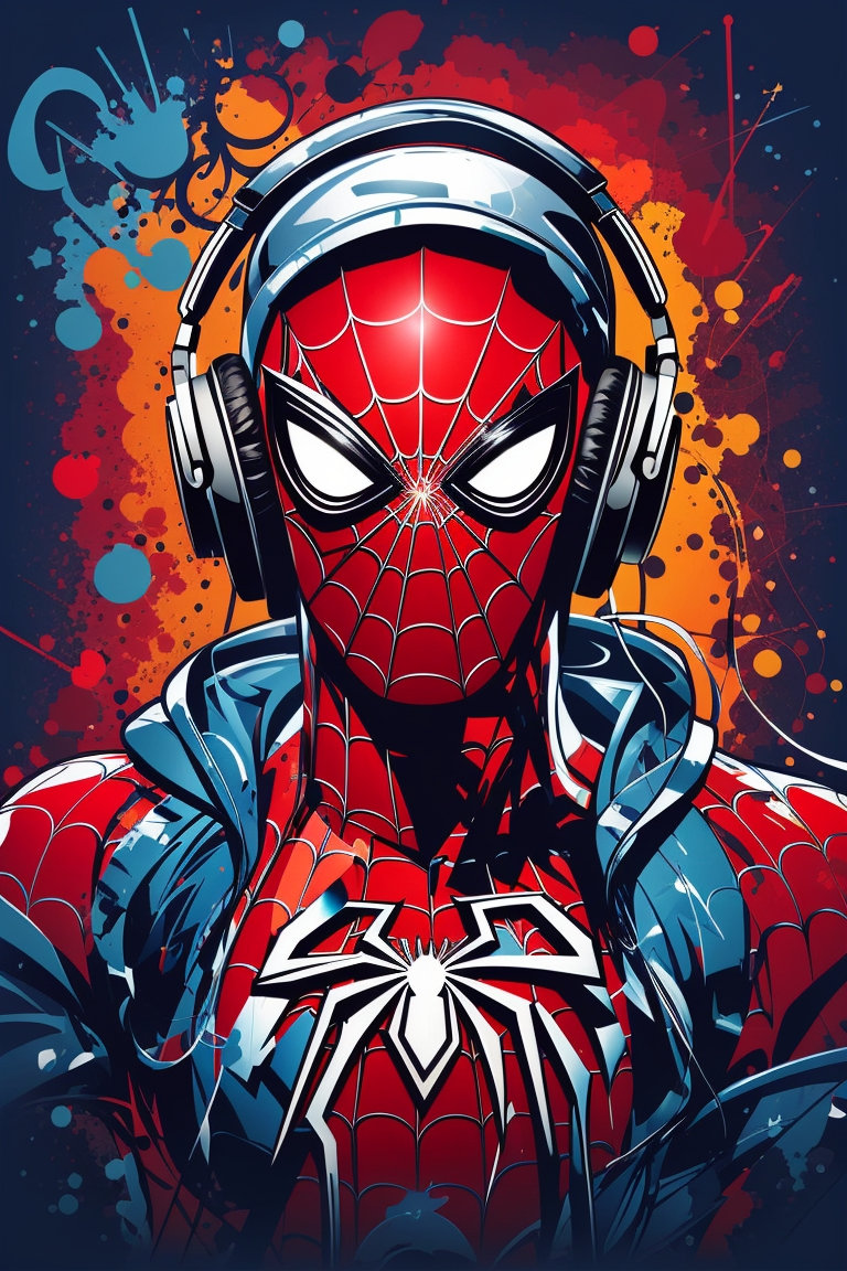 Spiderman Poster in Graffiti Style - Etsy