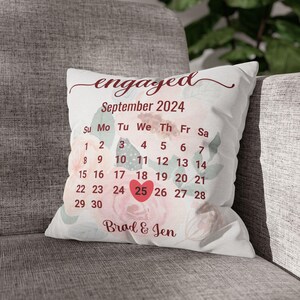 Customized Photo Pillows Person, Engagement Custom Pillow,Gift for-couples, Newly Wedded Gifts, Throw Pillow Cover Gifted, Home Decor Gift