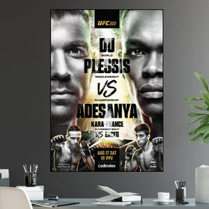 UFC 305 Israel Izzy Adesanya vs Dricus du Plessis Título do Campeonato Peso Médio Kara vs França Cartaz da Luta Ultimate Fighting Greatest
