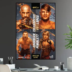 UFC 314 Alexander Volkanovski vs Diego Lopes Título do Campeonato Paddy Pimblett Michael Chandler Cartaz da Luta Ultimate Fighting Greatest