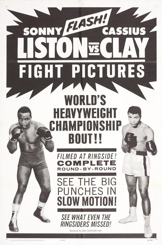 Muhammad Ali Vs. Sonny Liston Cassius Clay Undisputed Heavyweight