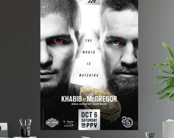 Khabib Nurmagomedov Signed MMA Glove with Beckett