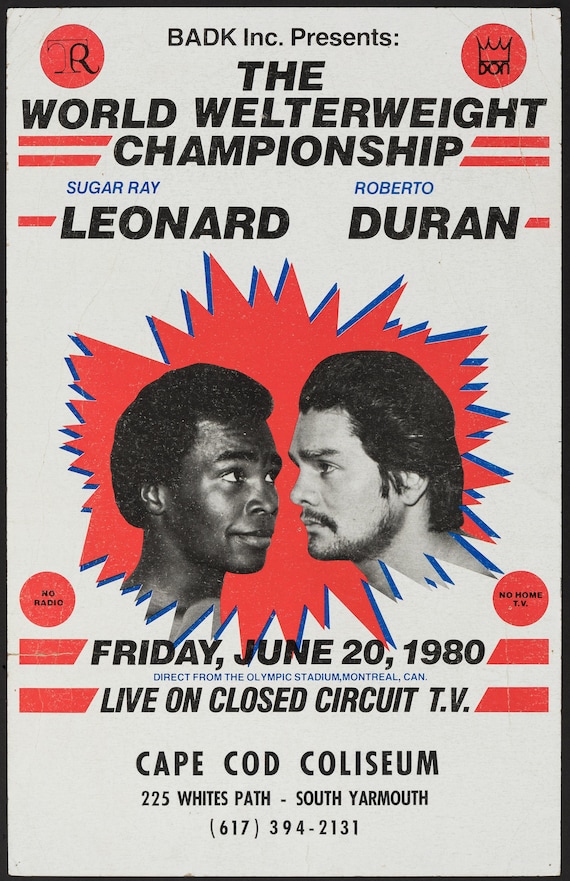 Sugar Ray Leonard Vs. Roberto Duran Undisputed Welterweight World