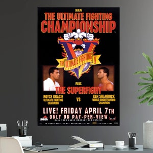 UFC 5 The Superfight Fight Poster Print 11x16 Ken Shamrock
