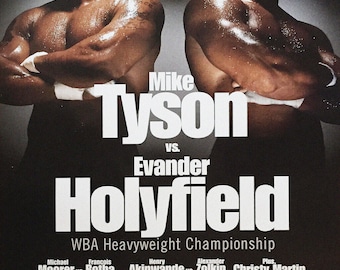 マイク・タイソン対イベンダー・ホリフィールド戦ポスタープリント