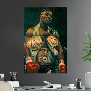 Mike Tyson Heavyweight Champion Iconic Fighter Series 1 Poster &quot;Iron&quot; Boxing Wall Art