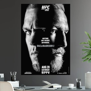 Cartaz da luta pelo título dos meio-médios do UFC 202: Conor McGregor x Nate Diaz 2