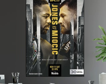 UFC 295 GEANNULEERD gevecht Jon Jones vs Stipe Miocic Heavyweight Championship titelgevecht poster Ultimate Fighting Greatest