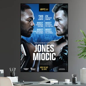 UFC 309 Jon Jones Vs. Stipe Miocic Título do Campeonato Peso Pesado Charles Olivera vs Chandler Cartaz da Luta Ultimate Fighting Greatest