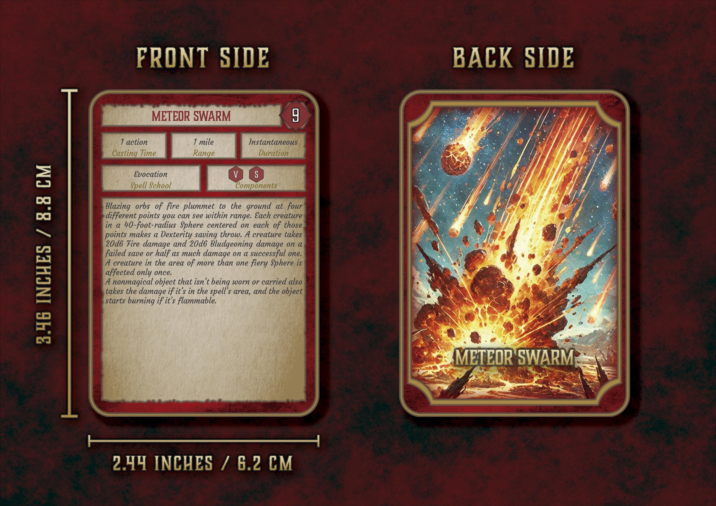 Spellbook Accessory Dnd 5E Wizard Spell Cards | Printable PDF | Fillable Spellbook ...