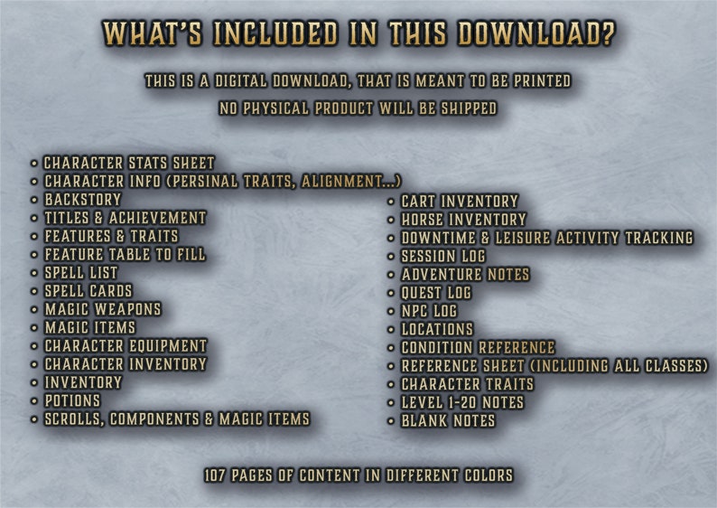 Printable Dnd Character Sheet 5e Dnd Character Sheet D&amp;D Campaign ...