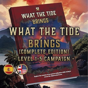 DnD 5e What the Tide Brings Complete Edition | Extended Edition Level 1–5 | Digital Campaign with Maps, Lore & Dungeons | 2014–2024