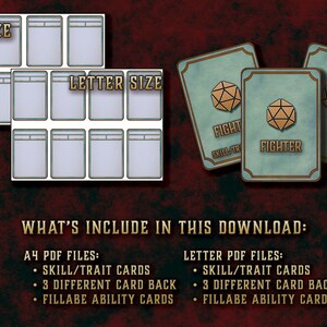 Dnd Skills and Traits Cards for Every Class Character Skills Cards 5th ...