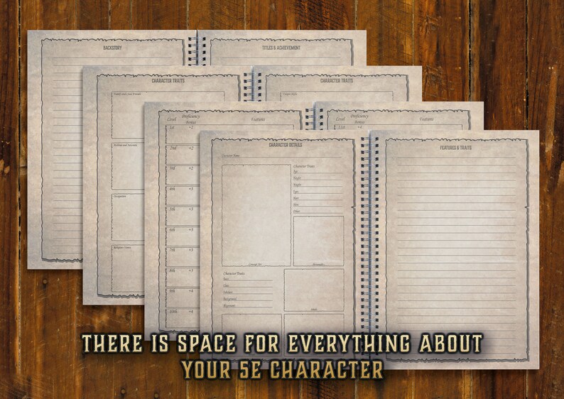 Printable Dnd Character Sheet 5e Dnd Character Sheet D&amp;D Campaign ...