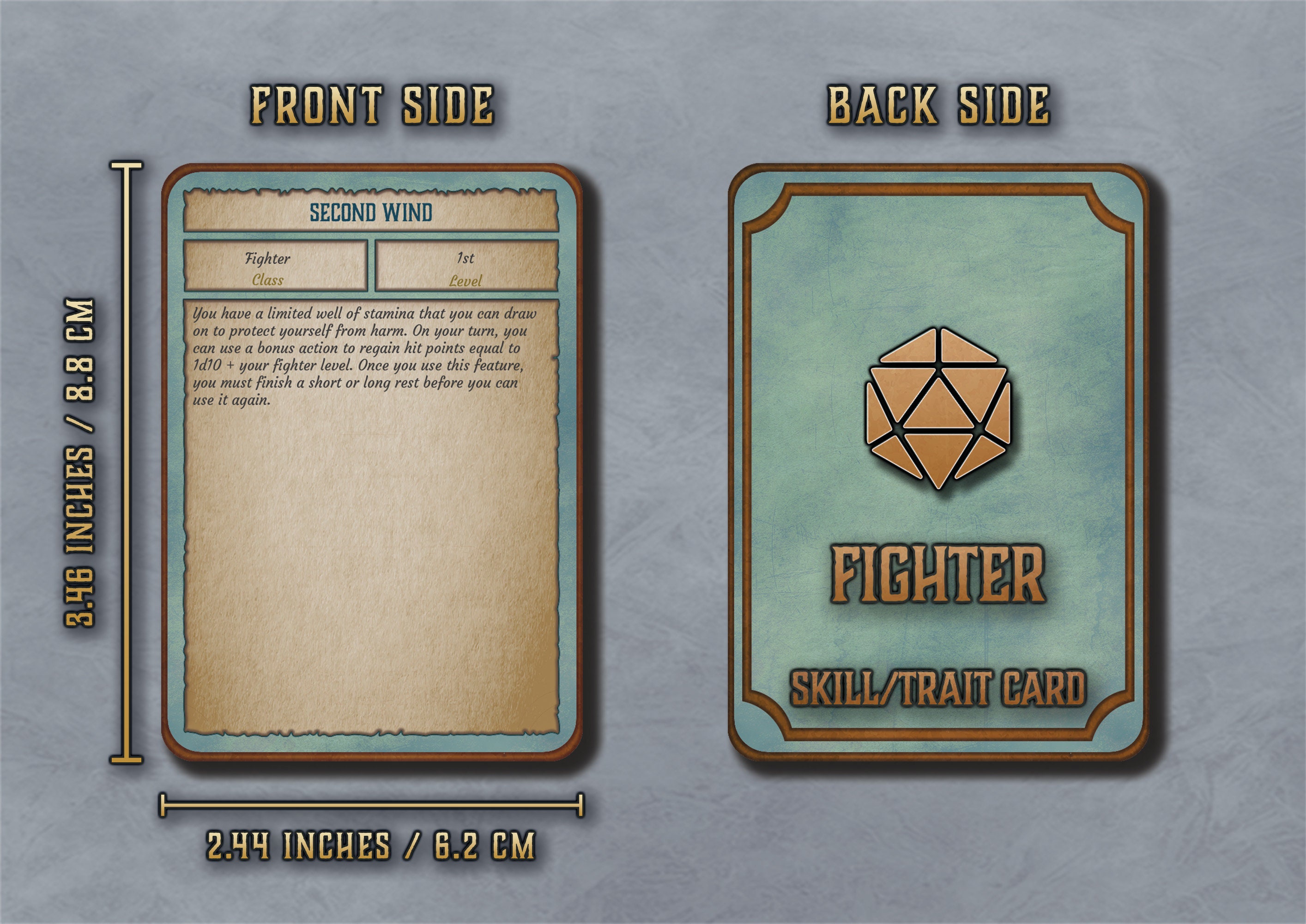 Dnd Skills and Traits Cards for Every Class Character Skills Cards 5th ...