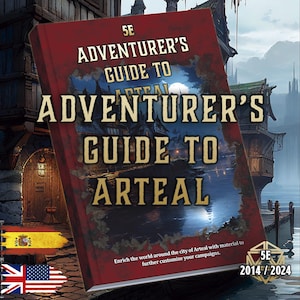 DnD 5E Adventurers Guide to Arteal | Campaign Setting | World Lore and Locations | Printable PDF | RPG Setting Guide | 2014 | 2024