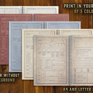 Printable Dnd Short Character Sheet 5e | D&amp;D Campaign Journal | Dnd 5e ...
