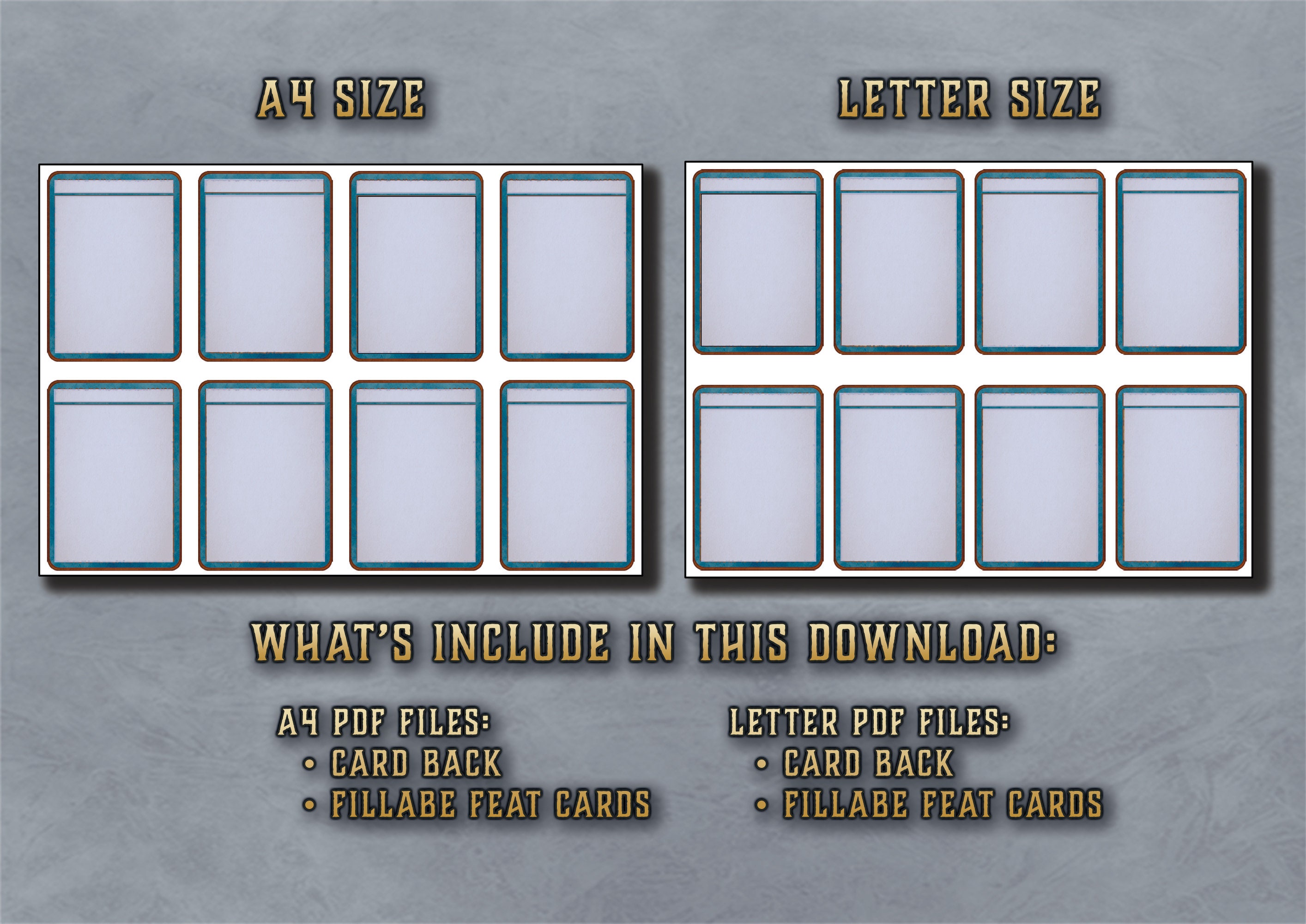 Dnd Feats Cards Character Feats Cards 5th Edition Board Game Printable ...