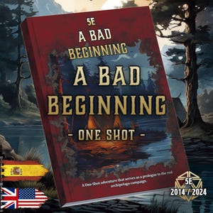 DnD 5E Level 1 Adventure A Bad Beginning | One Shot Module | Printable PDF | Dungeon Master Campaign | RPG Adventure | English and Spanish