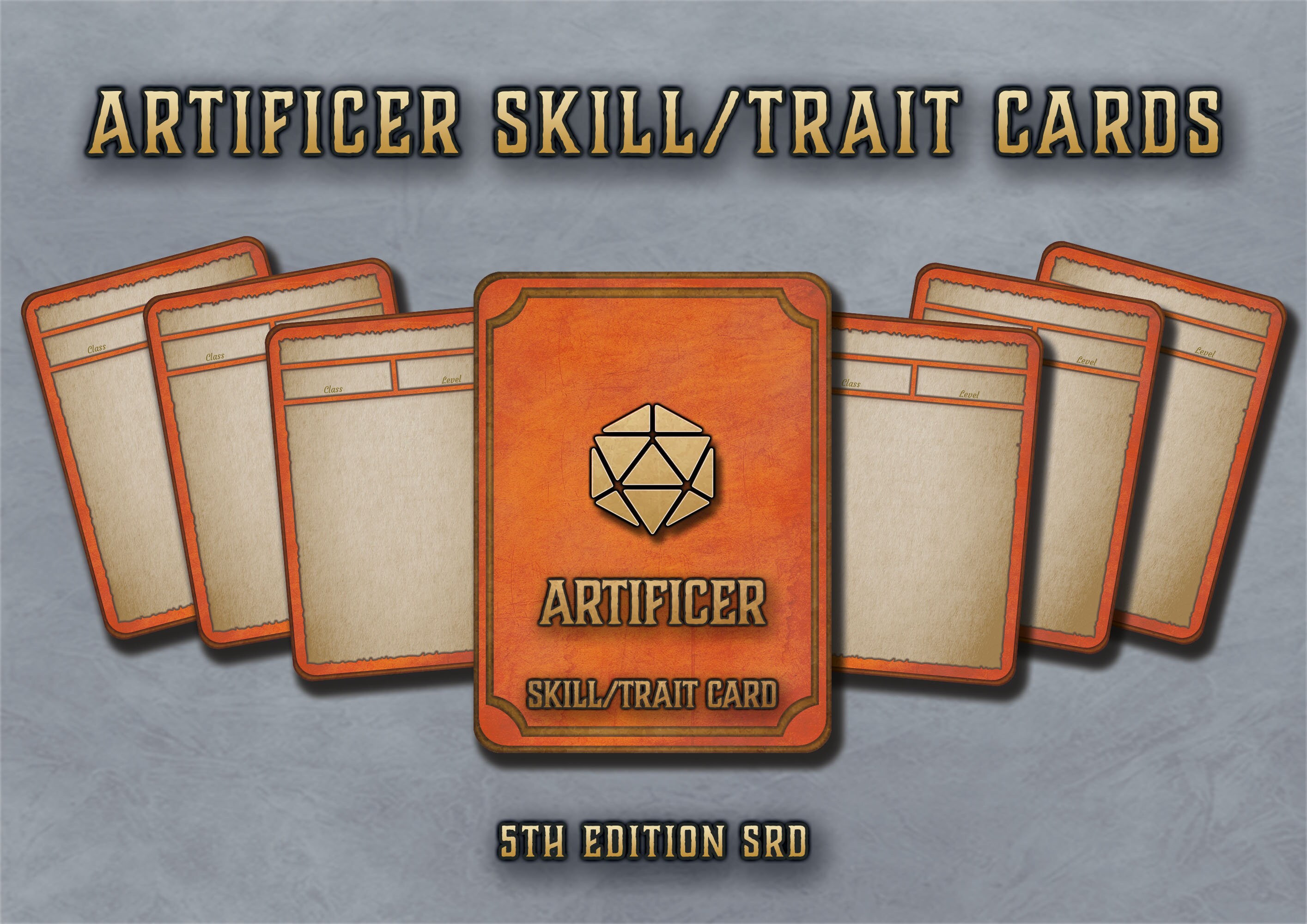 Dnd Artificer Skills and Traits Cards Character Skill Cards Etsy