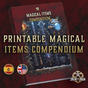 DnD 5e PHB Magic Item Compendium Printable | 5e SRD Magical Equipment PDF | Digital Reference | Dungeons and Dragons Accessory