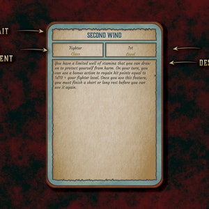Dnd Skills and Traits Cards for Every Class Character Skills Cards 5th ...
