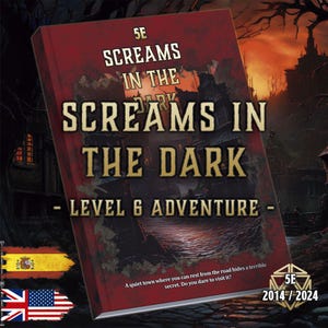 DnD Screams in the Dark Adventure Printable - Level 6 Campaign PDF - 2014–2024 Update - 4 Players - Digital 5E D&D Module