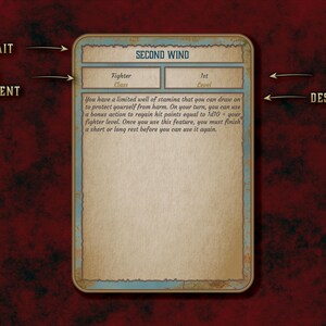 Dnd 5e Bundle Class Cards Printable | Skills &amp; Traits PDF for All ...