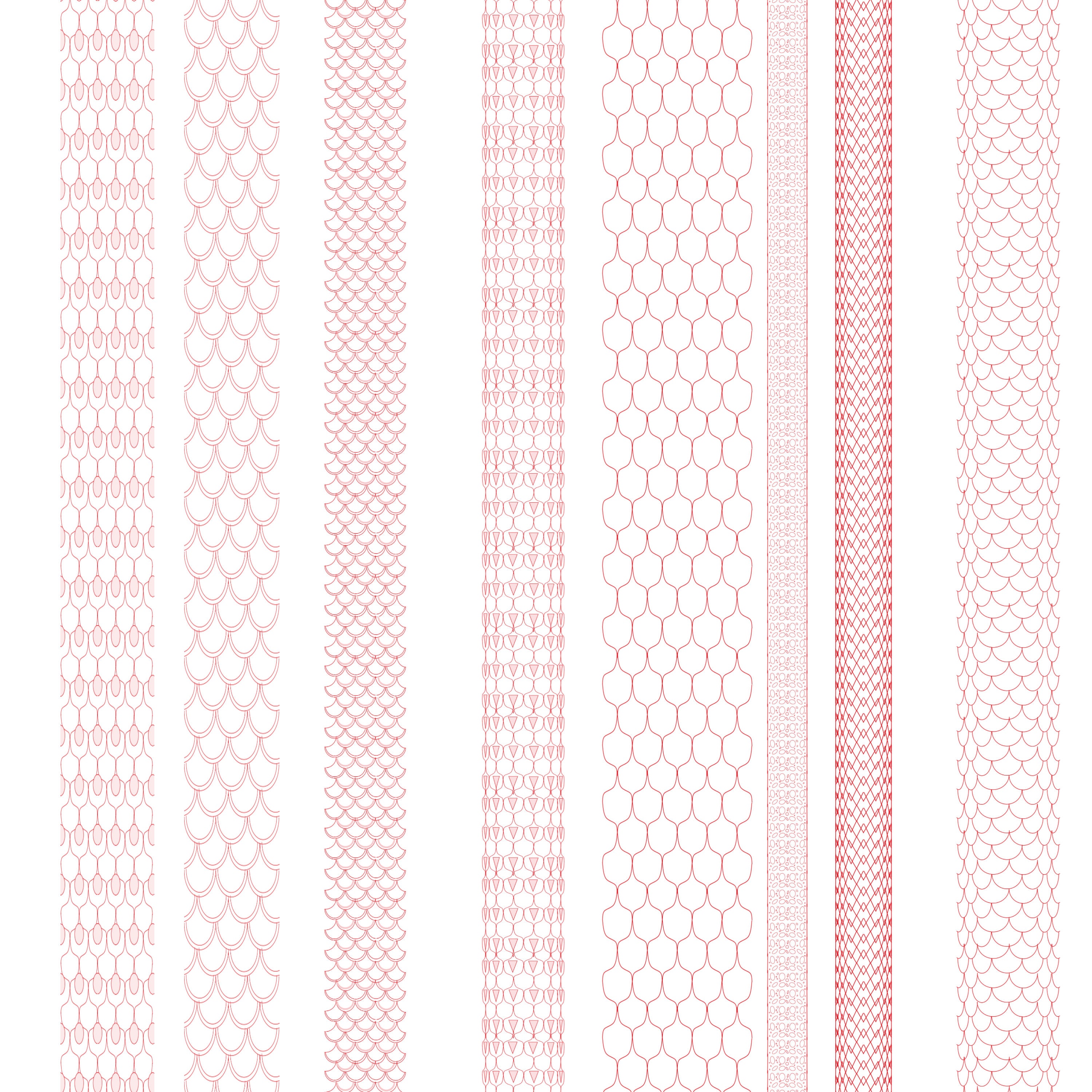 100 Procreate Scales Brushes hand Drawn snake Skin, Fish Scales/ Fish