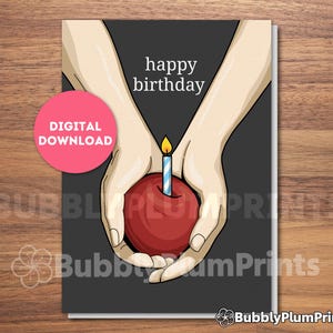 Carte de voeux de joyeux anniversaire imprimable Twilight Cover, appliquer sur le livre, carte d'anniversaire humour, cadeau pour lui/elle, téléchargement immédiat, 5 x 7