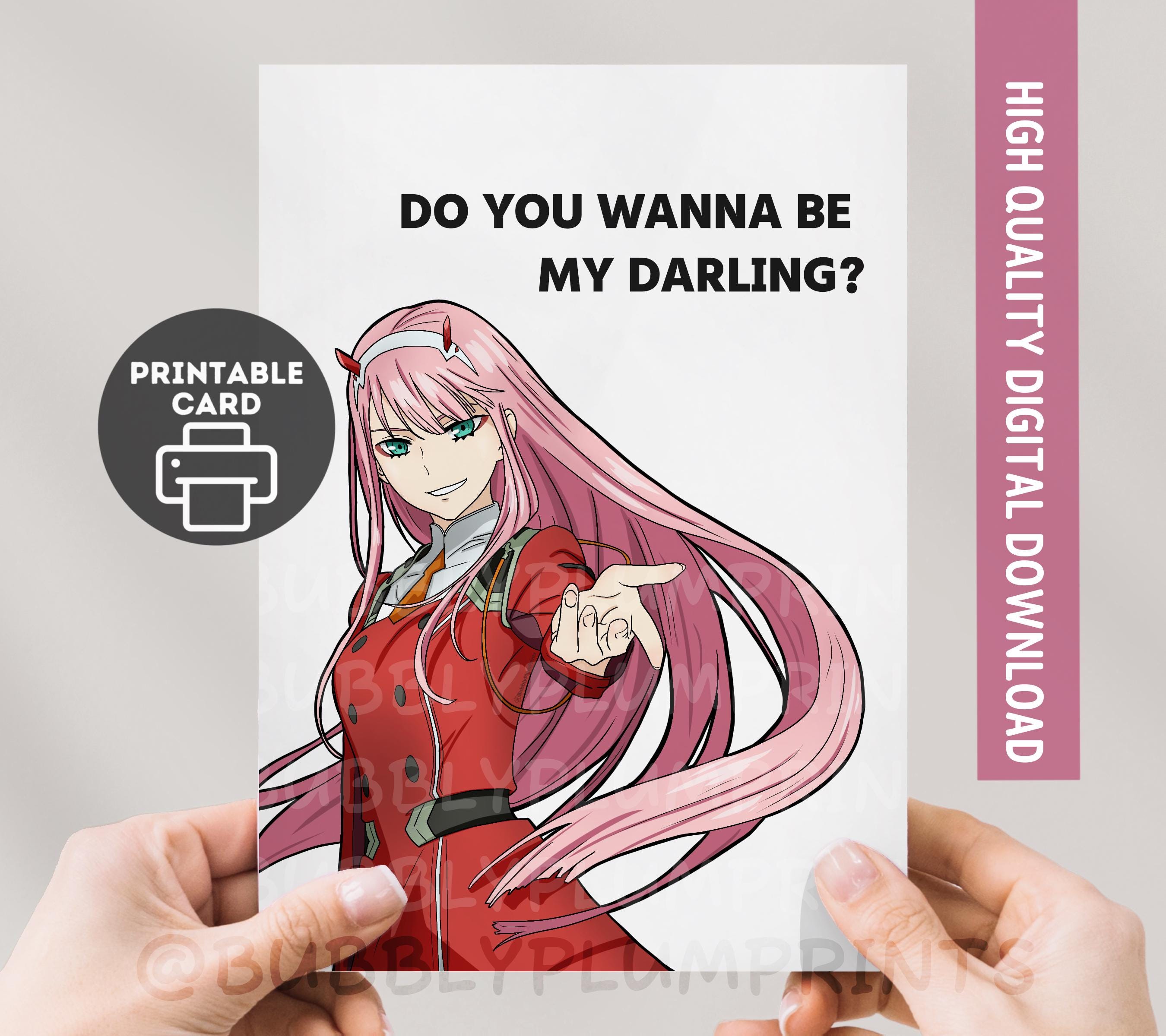 Zero Two Card - Etsy