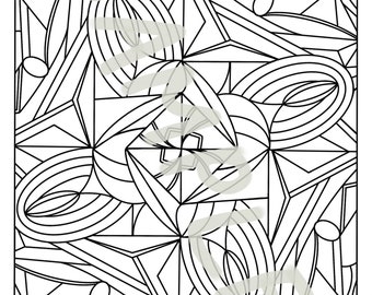 Geometric Coloring Page