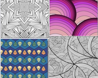 Geometric Coloring Book