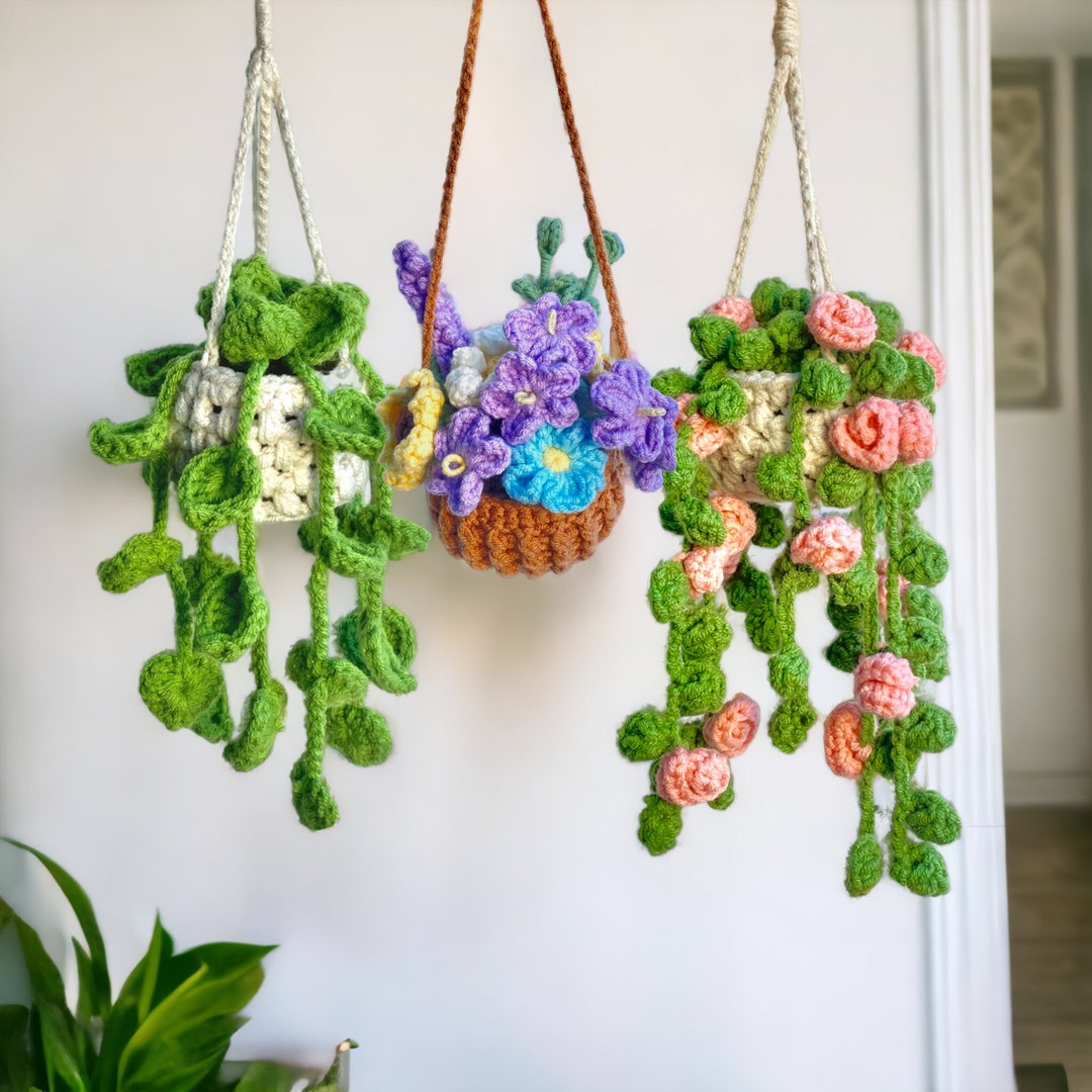 Car Hanging Plant Crochet Pattern Hanging Plant Pattern Etsy