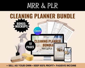 Modelli Canva per la pianificazione delle pulizie: checklist e programma modificabili (MRR)