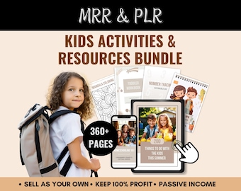 Kids Learning Activity Bundle: 360+ Pages, MRR PLR (Digital Products)
