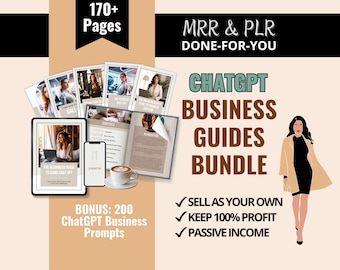 ChatGPT Business Guides Bundle: AI Ebooks with Master Resell Rights (MRR)