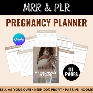 Schwangerschaftsplaner mit Weiterverkaufsrechten, Schwangerschaftsplaner, Schwangerschaftsgeschenk, druckbarer Schwangerschaftsplaner, Mom To Be Planer, MRR