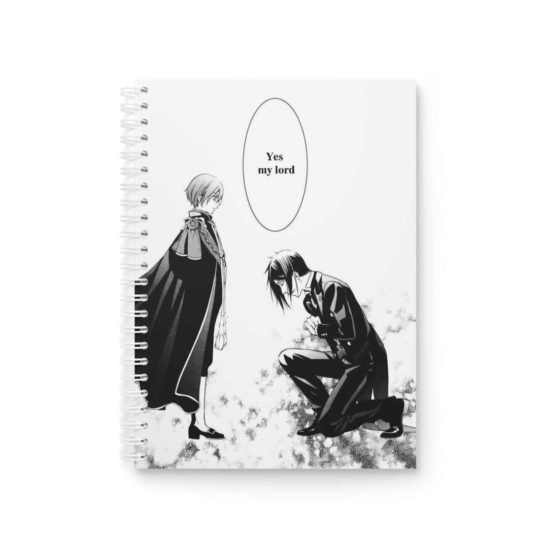 Black Butler Anime Manga Panel Merch Spiral Notebook - Etsy