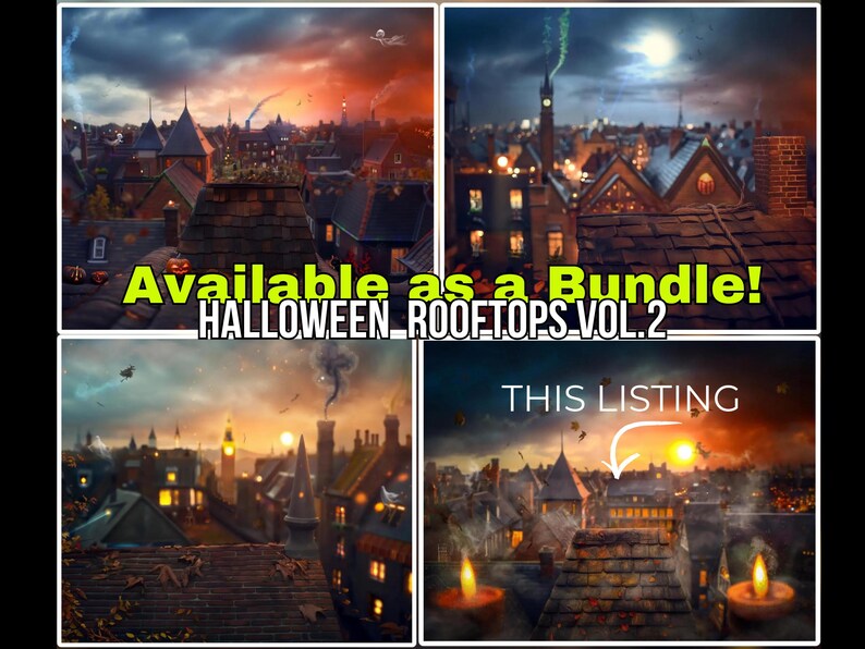 Witchy Background Composite Digital Backdrop Halloween