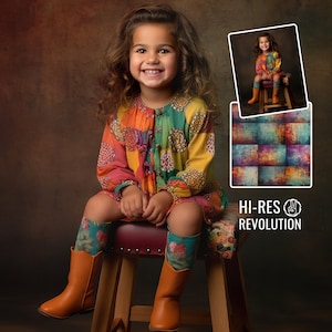 Artful Portrait Texture Overlay, Photoshop Texturized Studio Backdrop, Colorful Textured Background, FineArt Photography Editable Backdrop