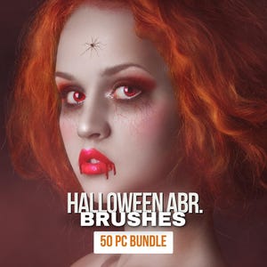 Halloween Photoshop Brushes Spooky Photo Effects Adobe Brush for Photoshop Composite Photography Portrait Brushes Digital Gothic ABR Brush