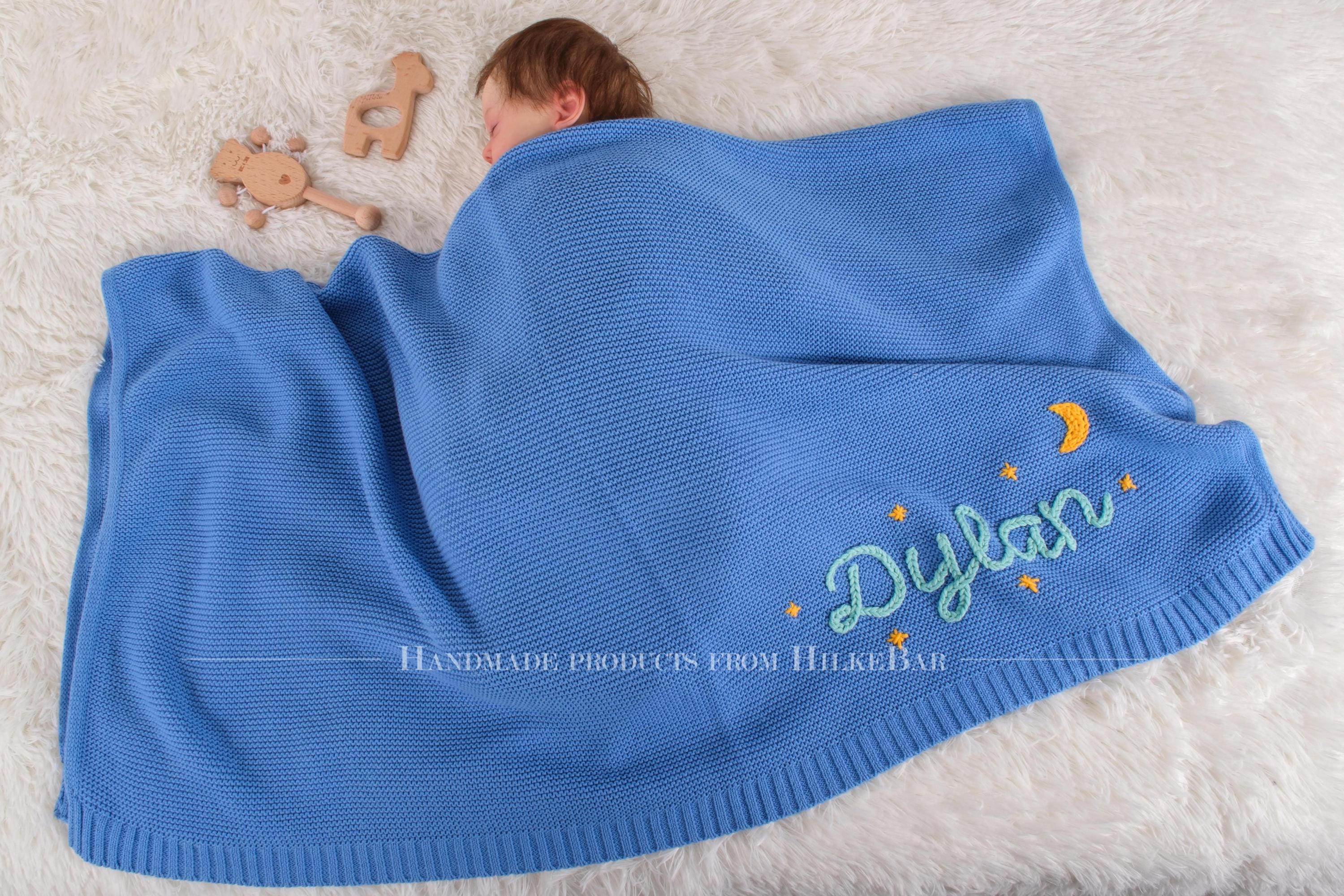 Custom Handcrafted Name Blanket: A Cozy and Stylish Gift for Your Baby, Perfect for Baby Showers!