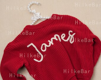 Cherished Custom Baby Sweaters: Personalize Their Name with Exquisite Embroidery