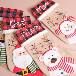 Custom Embroidered Christmas Stockings – Personalized Family Stockings for a Festive Holiday!