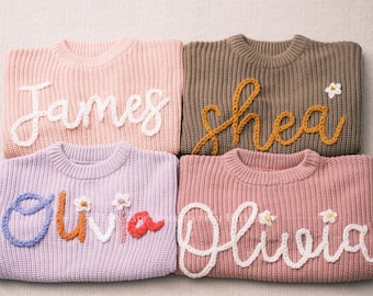 Cherished Custom Baby Sweaters: Personalize Their Name with Exquisite Embroidery