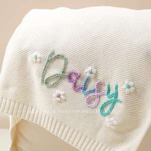 Custom Handcrafted Name Blanket – A Cozy and Stylish Gift for Baby Showers and Newborns